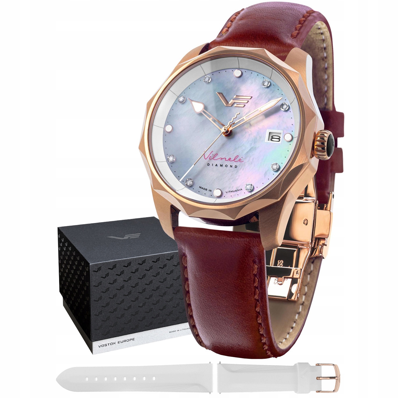 Dámské hodinky Vostok Europe VS42-125B754 červené