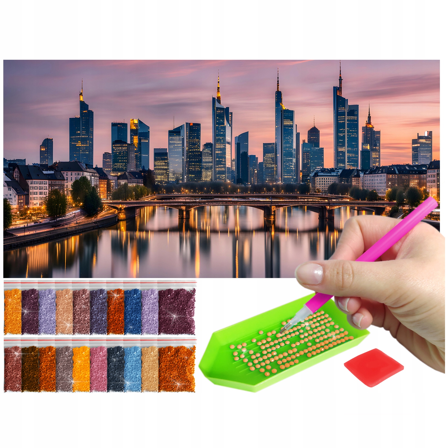 Diamantová výšivka Diamond Painting 5D B.duży 40x80cm