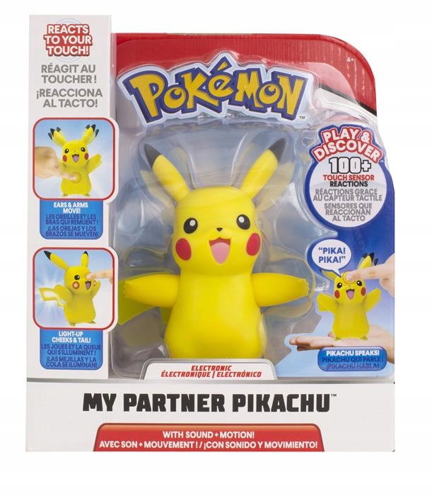Pokemon Mój Partner PIKACHU Figurka Interaktywna