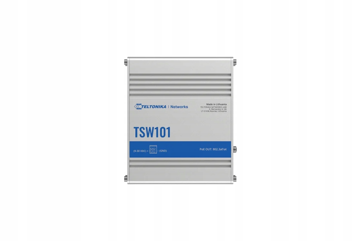 Teltonika Priemyselný Prepínač TSW101 5xGbE 4xPoE+