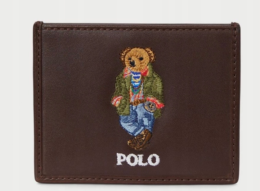 Polo Ralph Lauren pouzdro na karty přírodní kůže hnědá unisex