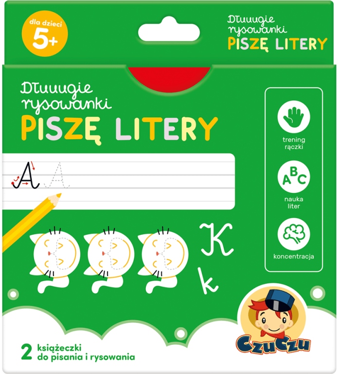 

Piszę litery. Dłuuugie rysowanki. CzuCzu