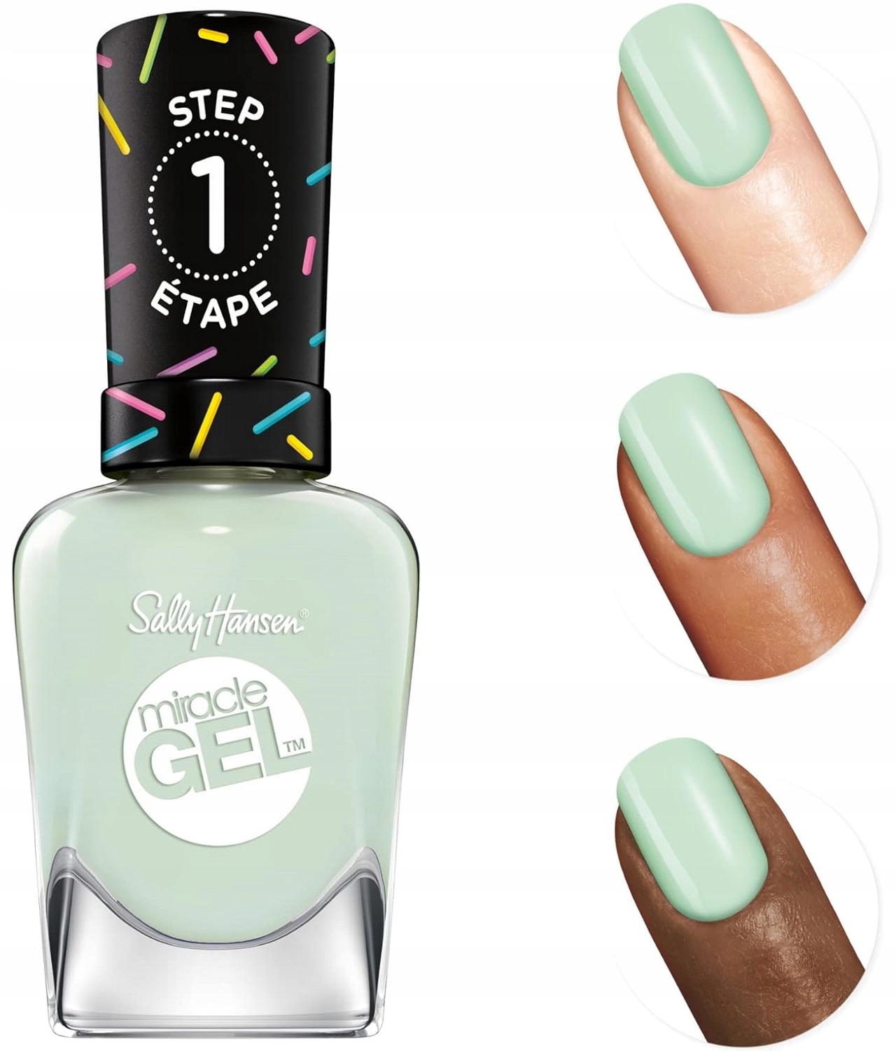 Sally Hansen Miracle Gel Lakier Mint Together 166