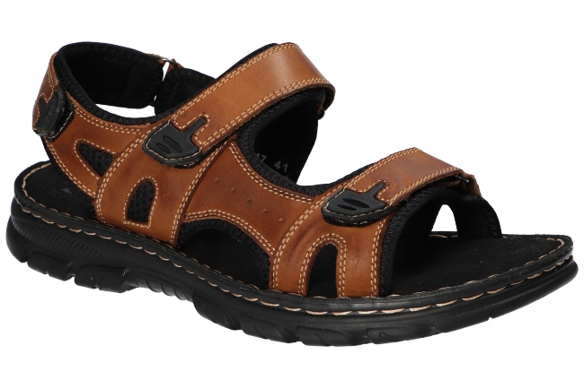 American Club CY147 Pevné Originální Nazouváky Pánské Kožené Sandály Br 45