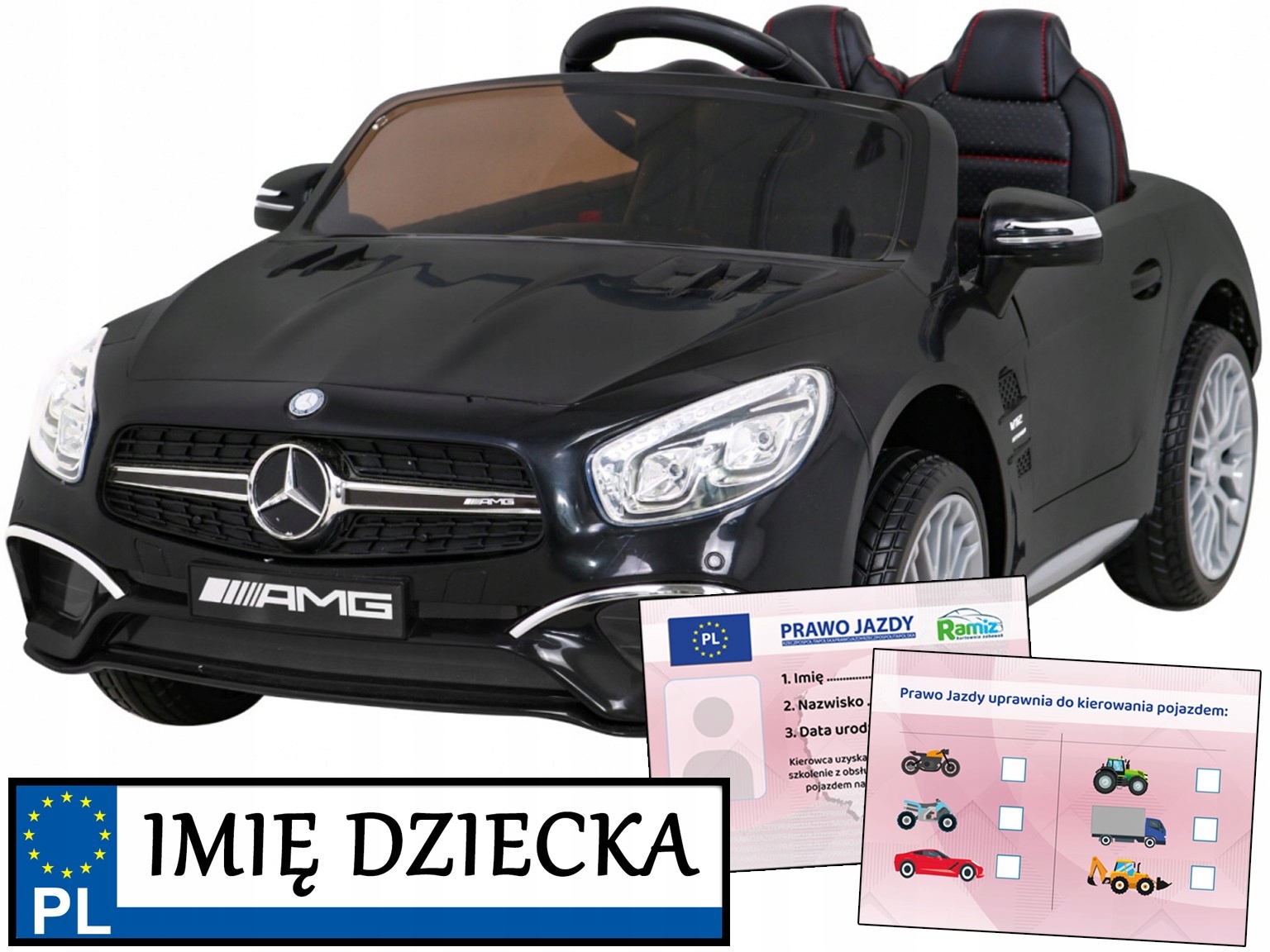 Mercedes Amg SL65 S pierwsze autko elektryczne dla dzieci Na Roczek