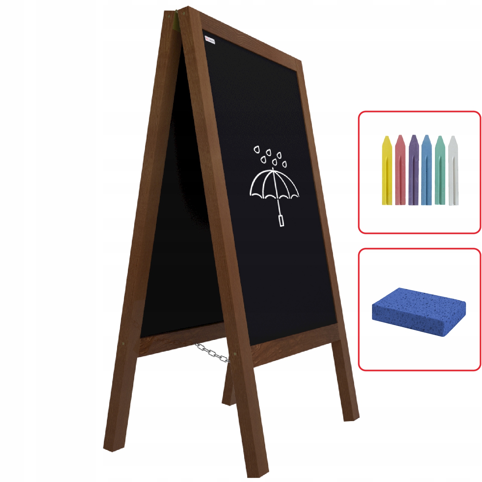 

Wodoodporny potykacz kredowy 100x60 tablica kreda