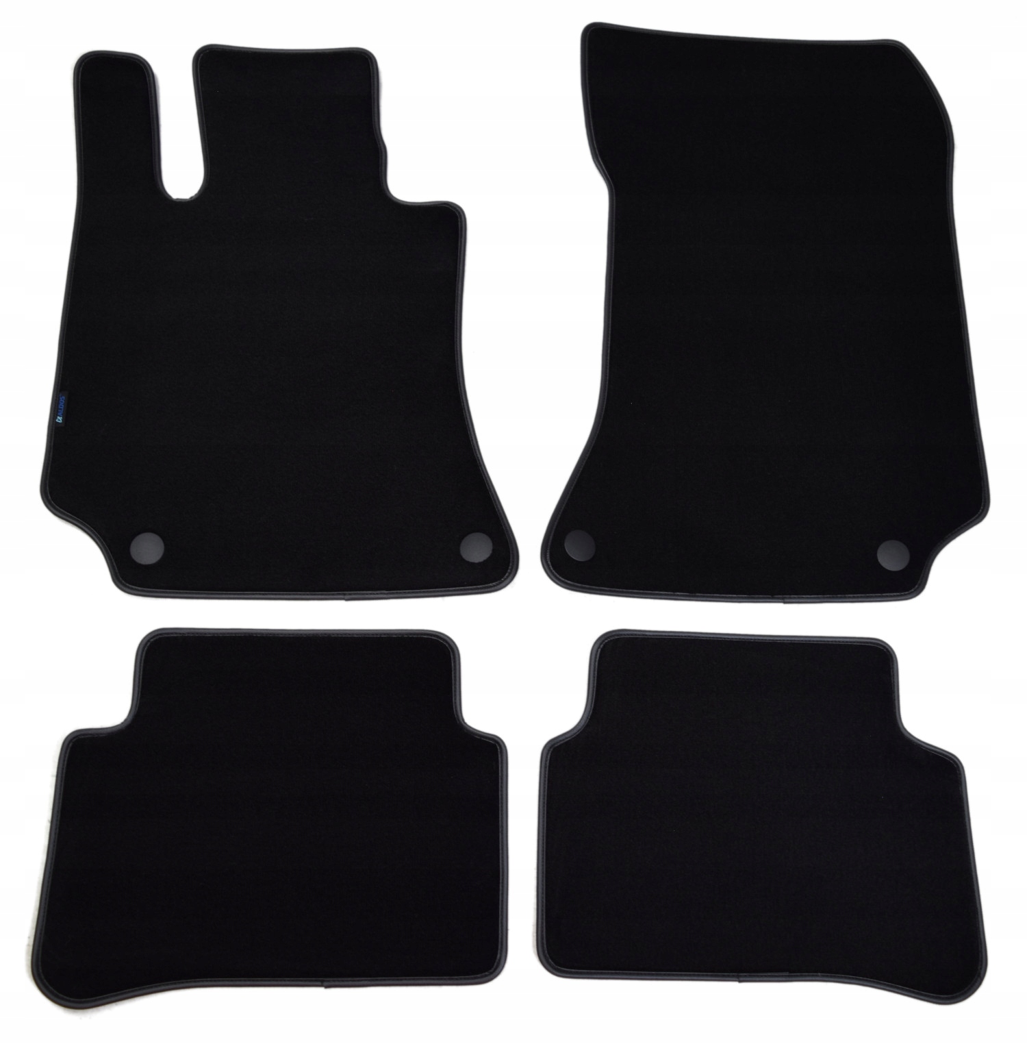 Černé velurové koberce Diamond, Lamówka Mercedes Cls C218 2011-2018