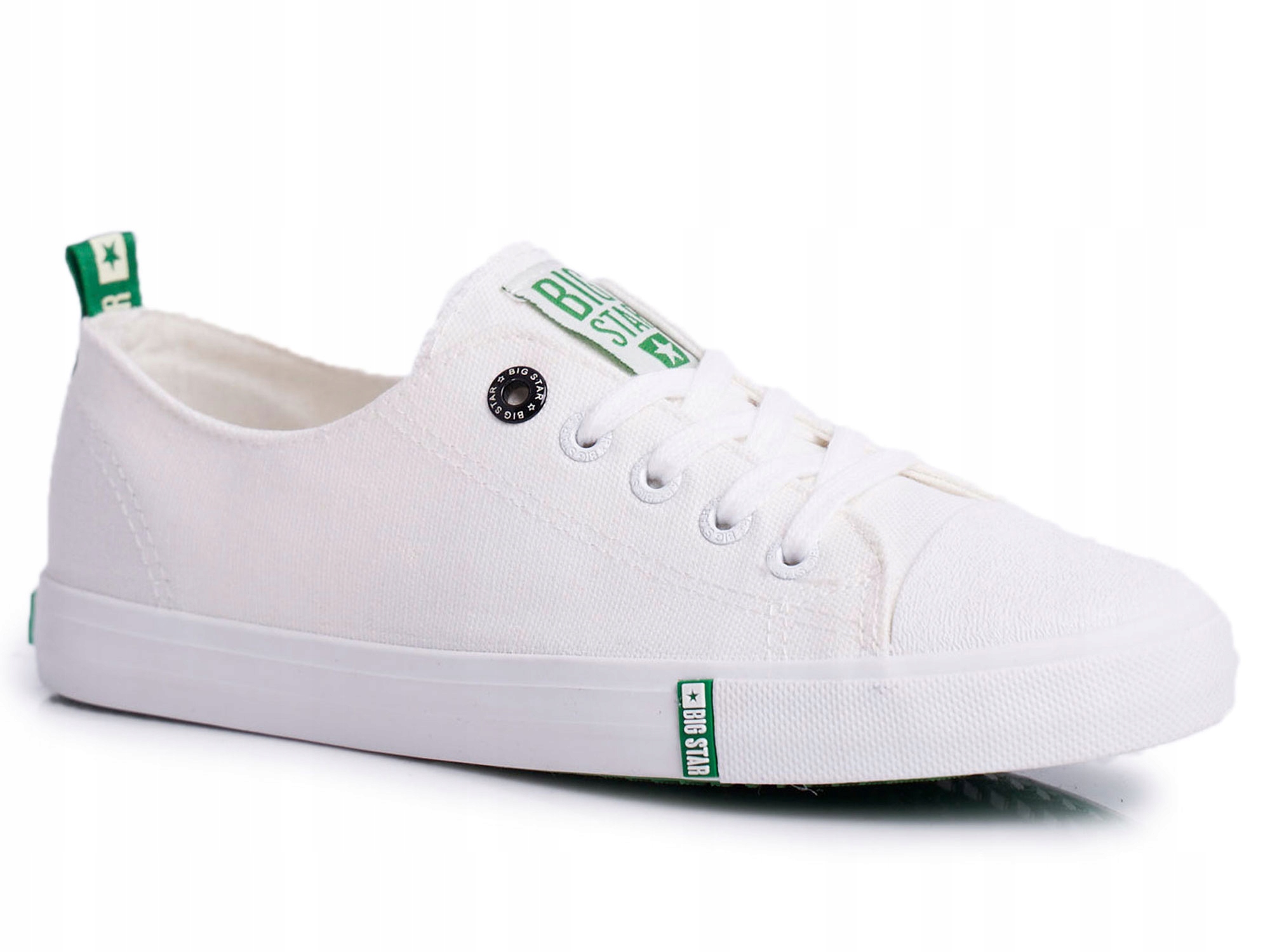 

Damskie Trampki Big Star FF274088 Biało Zielone 39