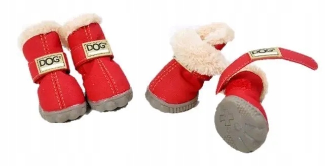 Levně Zolux Boty pro psa T2 4,5 x 3,5 cm červené