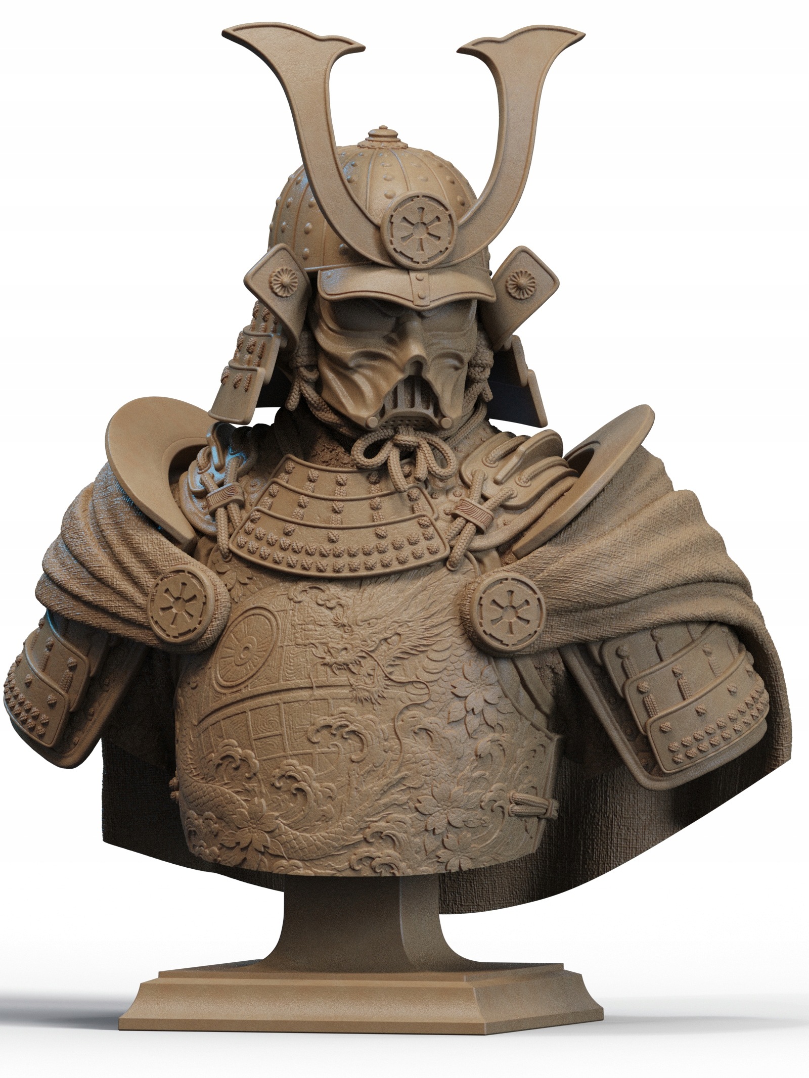 Figurka na malování busta Ronin D.padre Pryskyřice 3D tisk,16k fanart