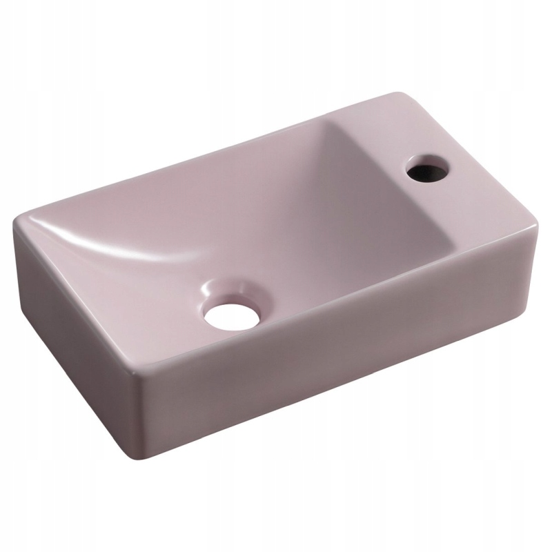 Sapho Margitha keramická umývadlová miska 38x22cm pravá ružová MGT38222