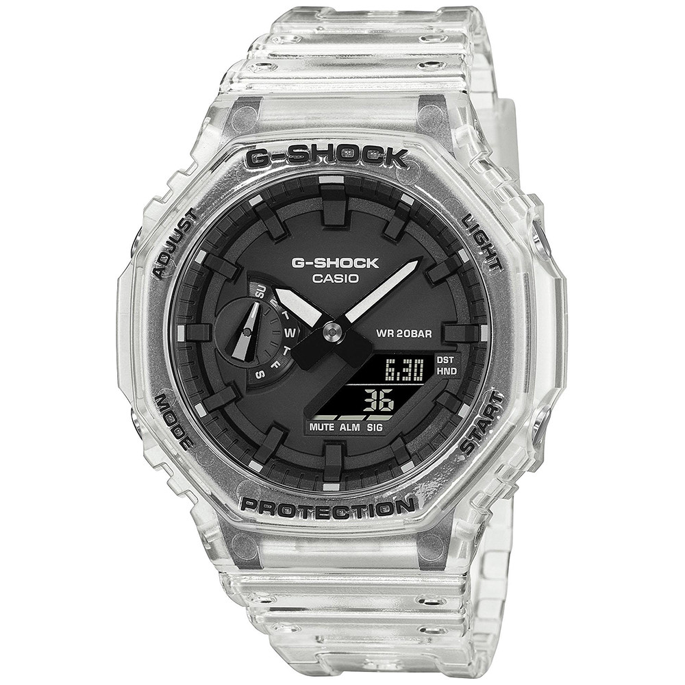 Casio G-Shock GA-2100SKE-7AER 200 m Bezbarvý