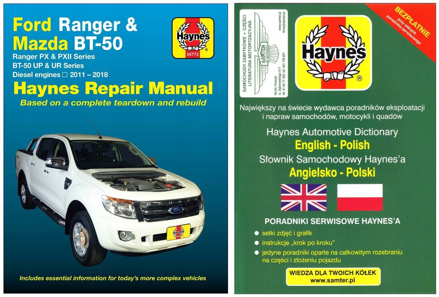 Ford Ranger Mazda BT 50 2011-18 руководство Haynes