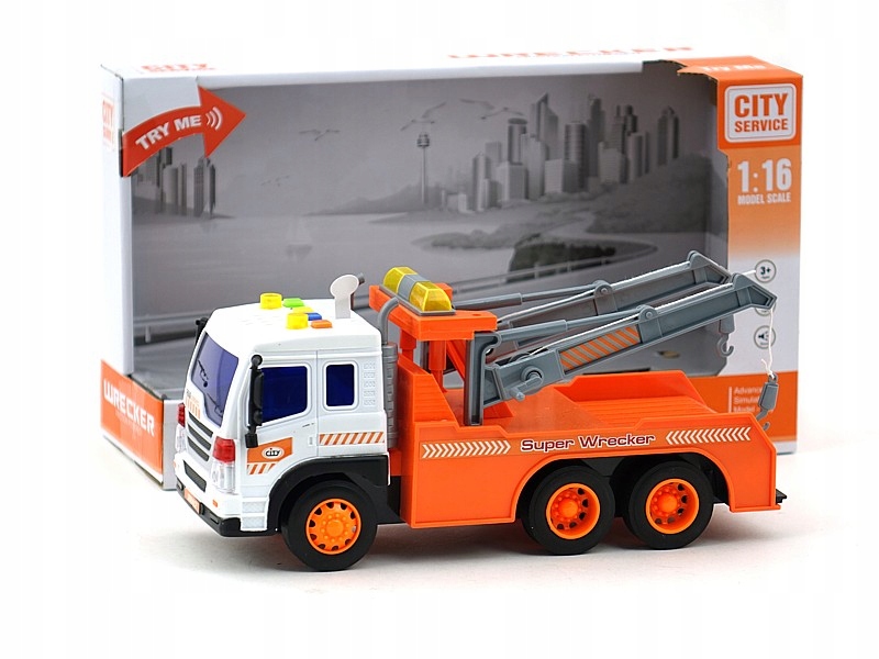 Auto ciężarowe z holownikiem napęd 32x18x11,5cm Marka Adar