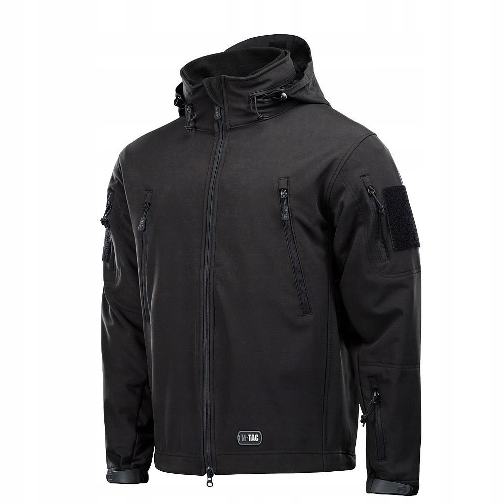 Kurtka Softshell M-Tac z podpinką polarową taktyczna outdoorowa czarna S