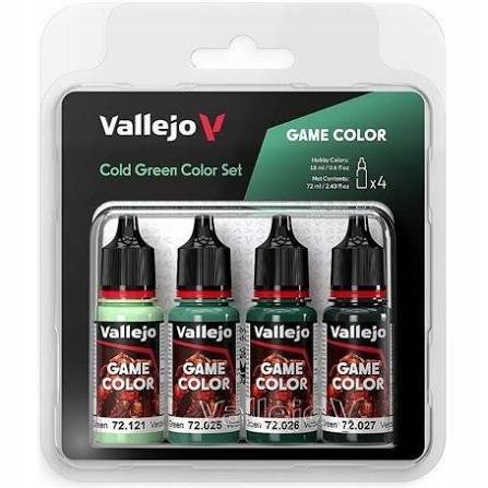 Vallejo 72383 Game Color Set Cold Green Colors (4 x 18 ml)