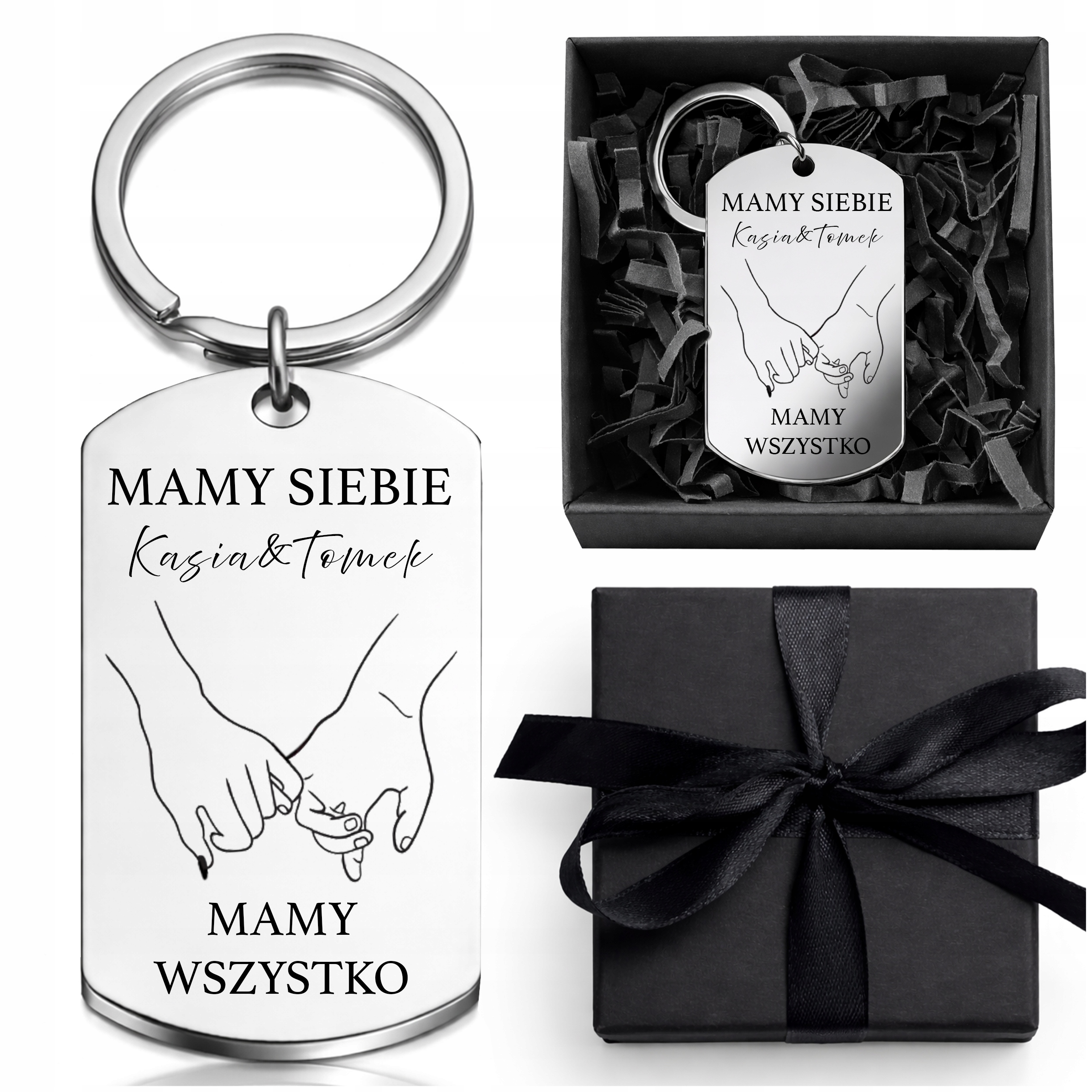 BRELOK GRAWER NA WALENTYNKI PERSONALIZOWANY IMIONA PREZENT MAMY SIEBIE