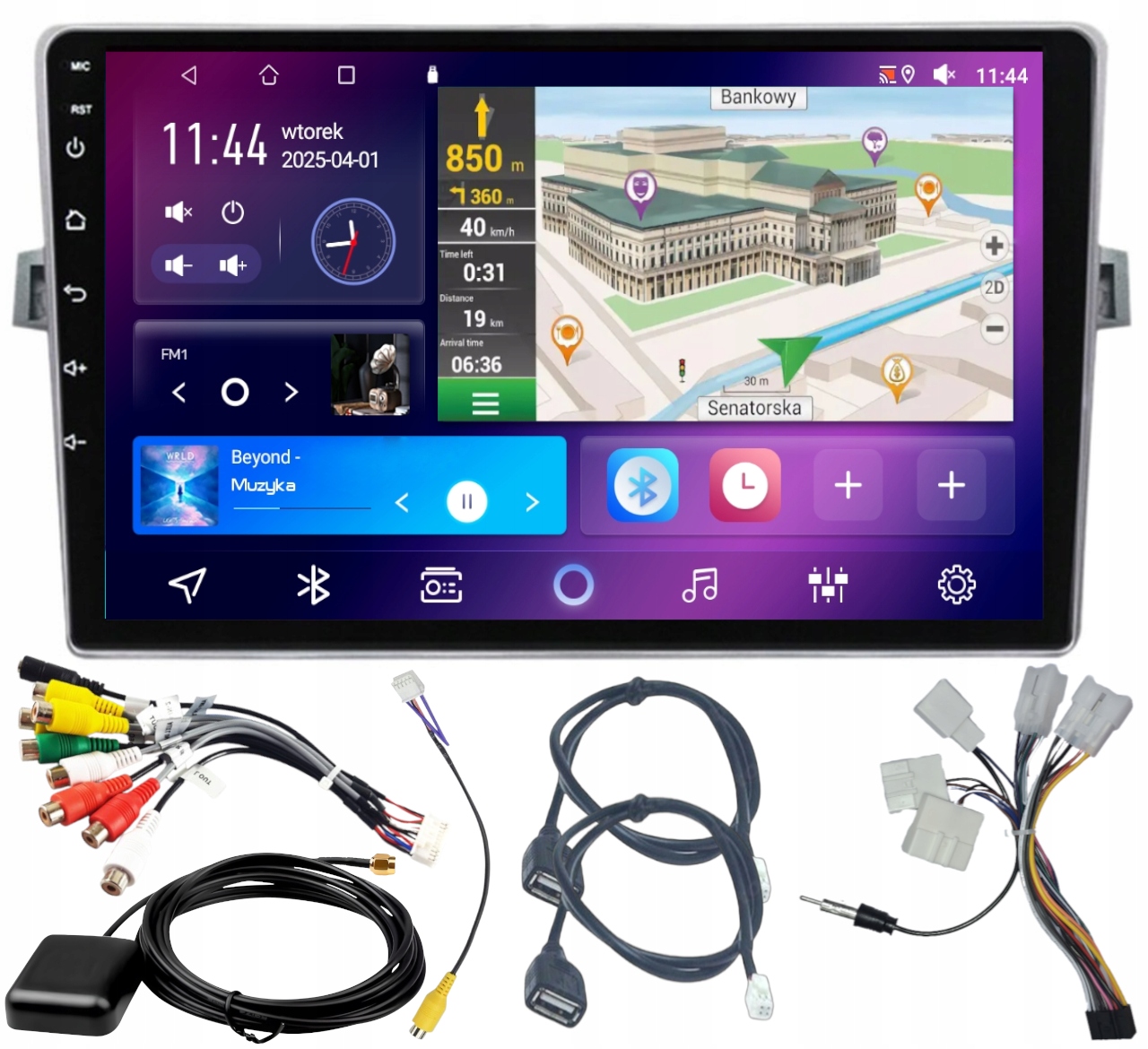 Autorádio Carplay Toyota Verso 2009-2018 Wifi Android 4GB 64GB