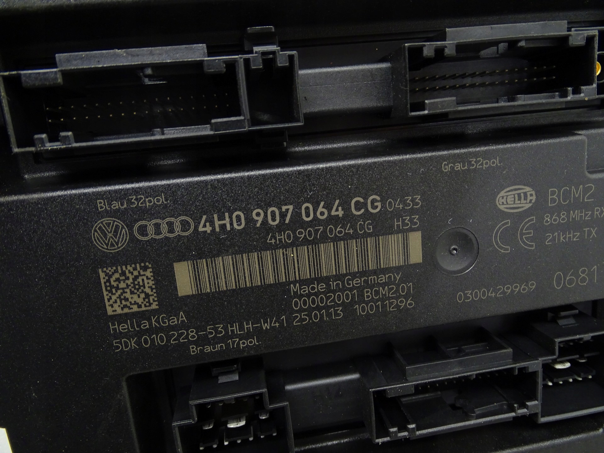 module control unit KOMFORTU AUDI A6 C7 4H0907064CG