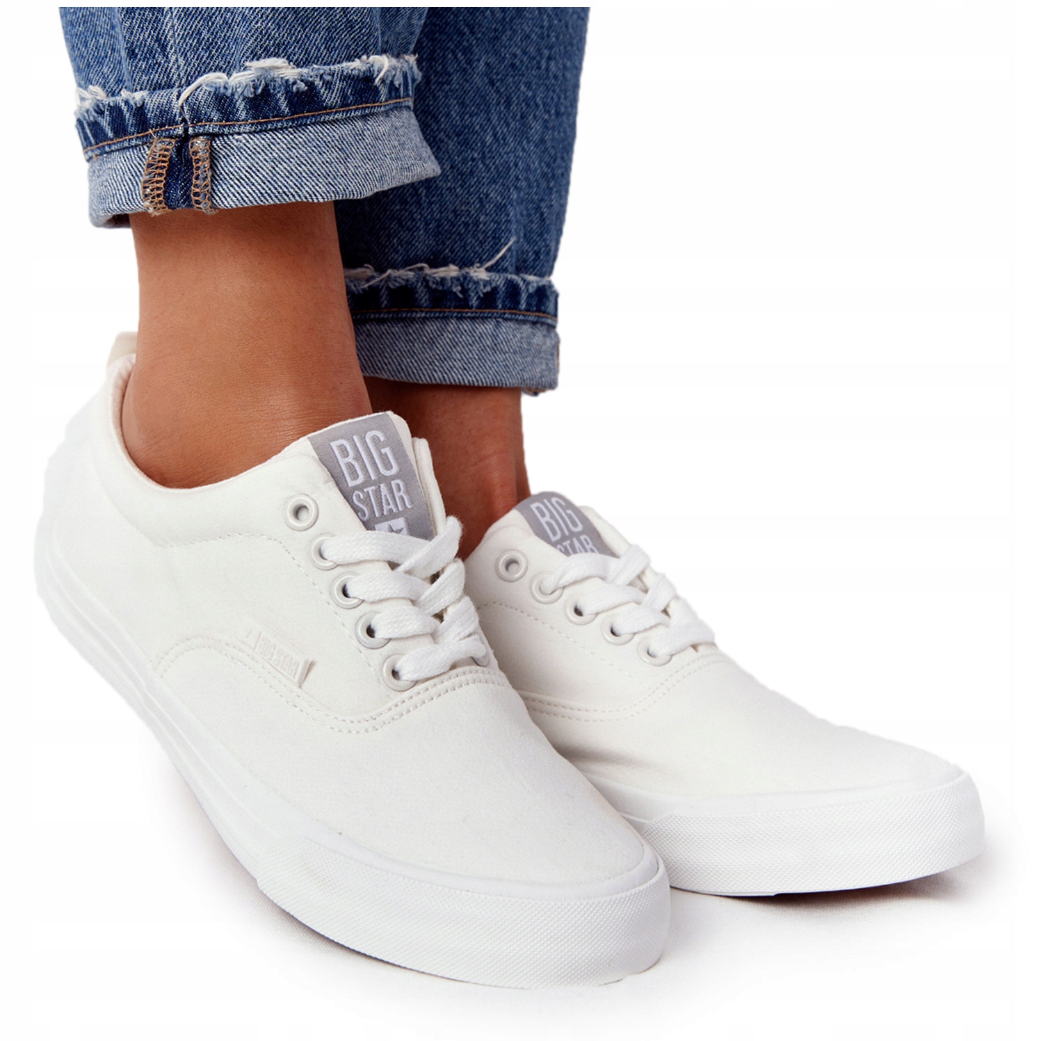 

Białe Damskie Tenisówki Big Star FF274168 - 39