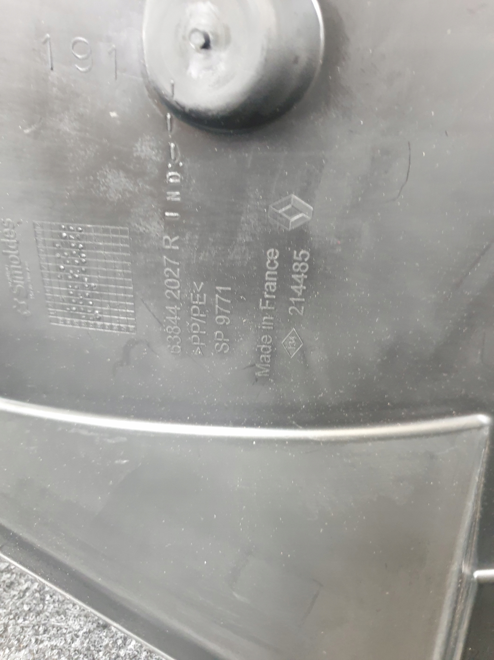NADKOLE LEWE PRZÓD RENAULT TRAFIC 638459209R Numer katalogowy części 638459209R