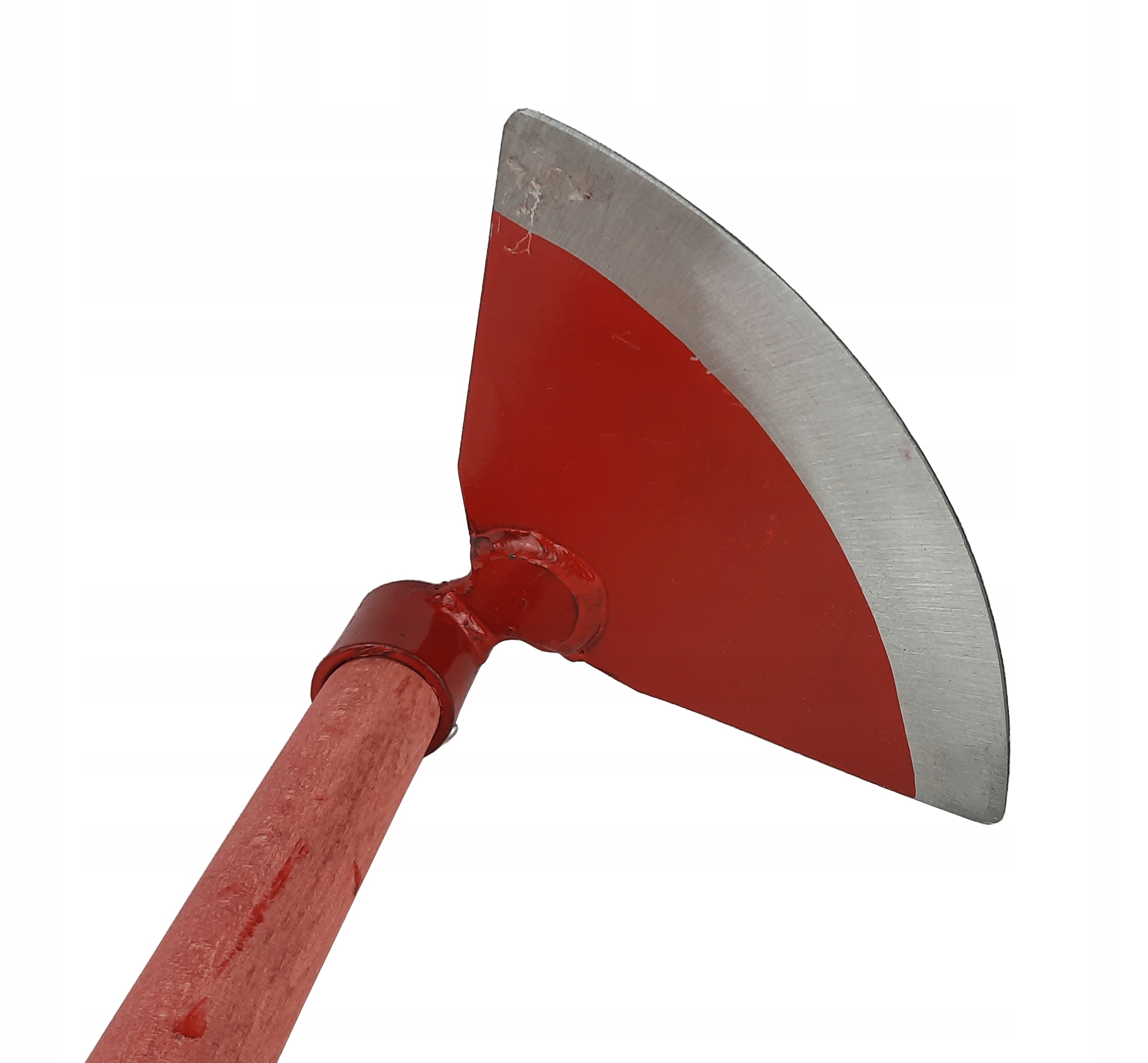 

Motyka czerwona półokrągła 180 mm z trzonem