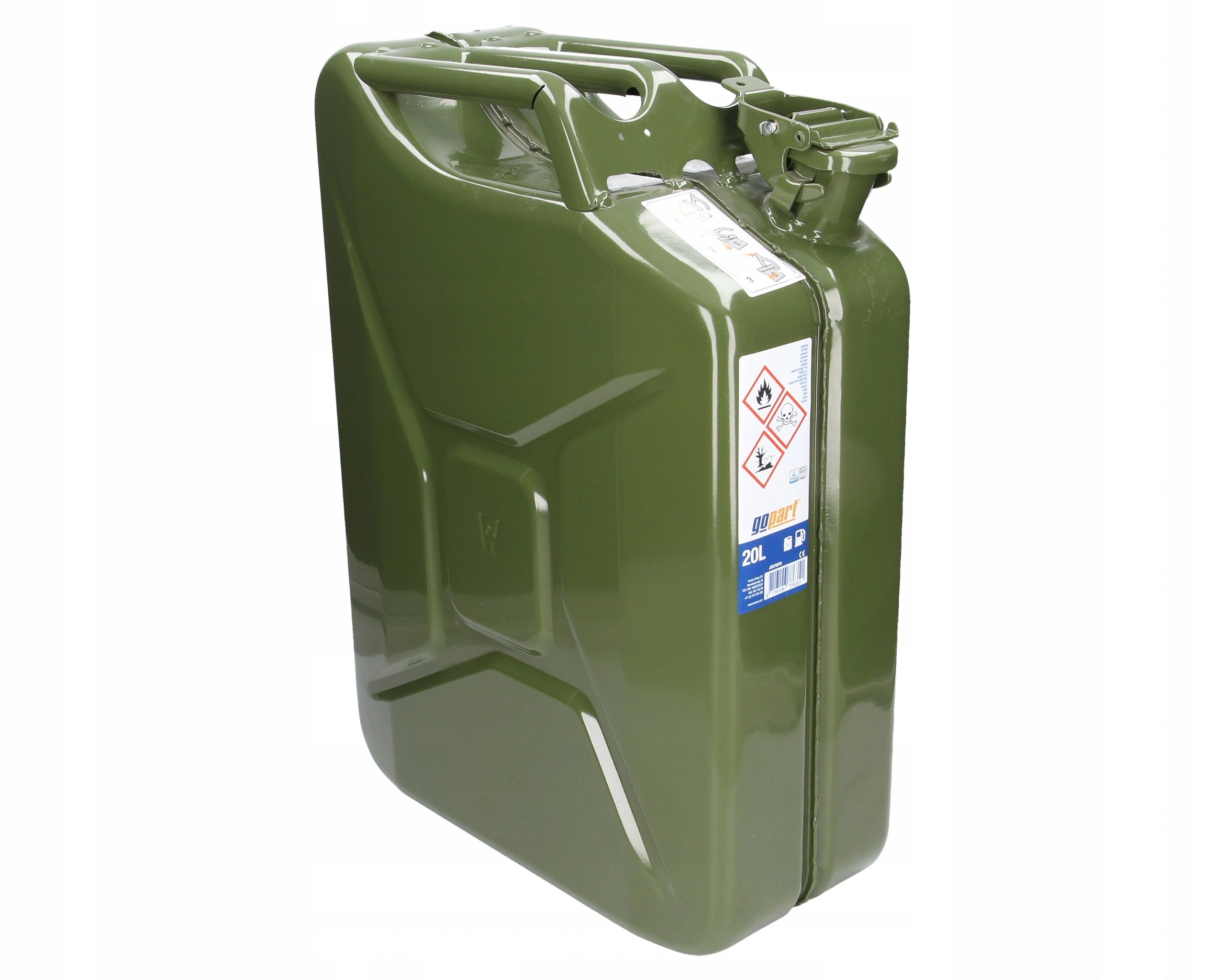 Kovový kanystr na palivo gopart, 20 l