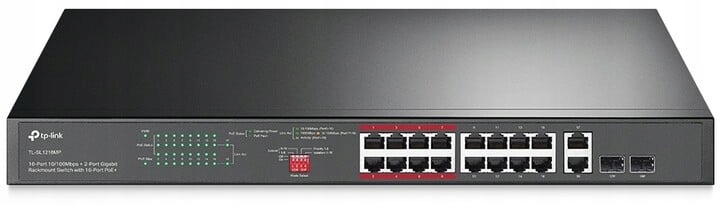 TP-Link TL-SL1218MP ver.2 16xFE 2xGb 2xSFP Unmanaged Cctv Switch 150W Poe+