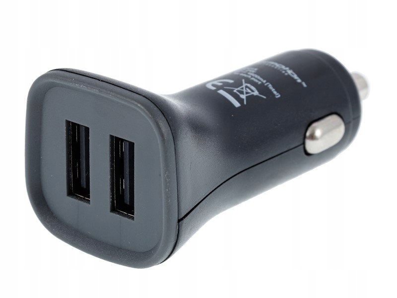 Töltő 2x Usb, 4.8A, 12/24V szivargyújtó aljzathoz