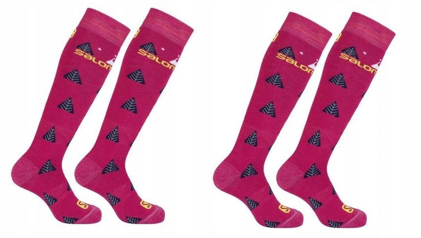 SALOMON SKARPETY NARCIARSKIE NAJCIEPLEJSZE WEŁNA JUNIOR 2 PARY 27-30