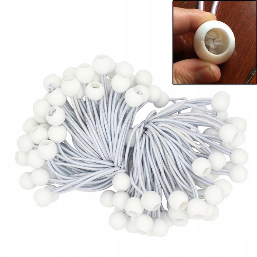 Elastická Šňůrka Gumička Pro Upevnění Plachty Stan 16CM 100 Ks