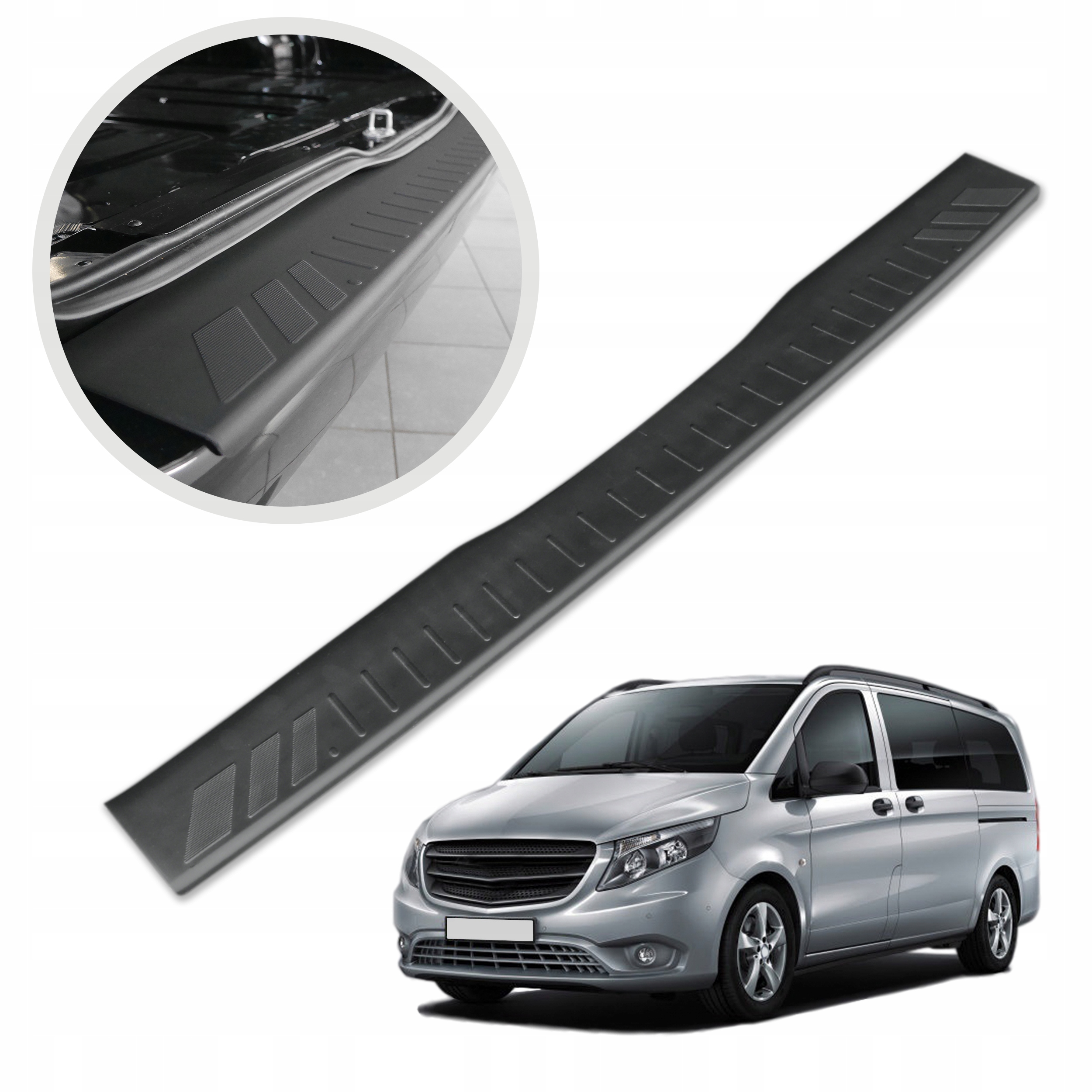 Ochranná lišta na zadný nárazník pre Mercedes V-klasa W447 2014-