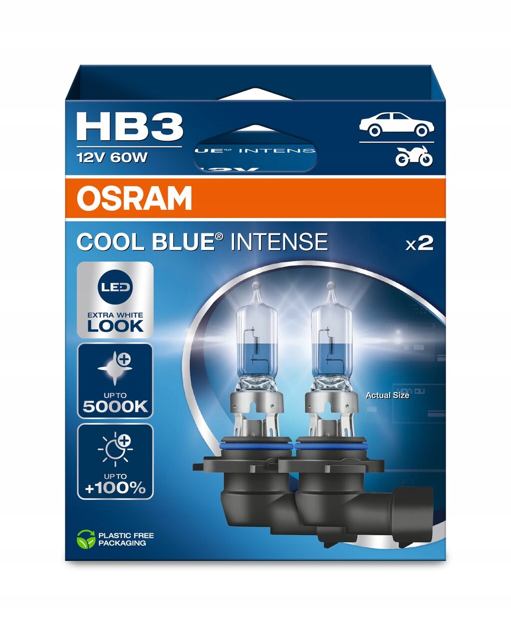 Osram żarówki HB3 12V 60W P20d Cool Blue Intense NextGen Nowa Generacja