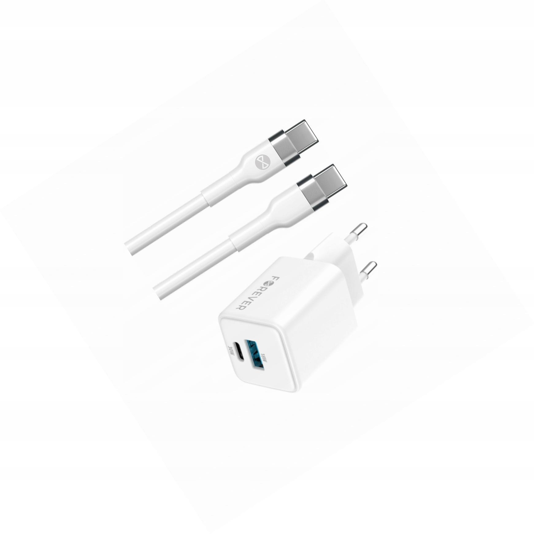 Szybka ładowarka GaN 30W 2 wejścia długim z kablem 2m do Xiaomi 13 Pro