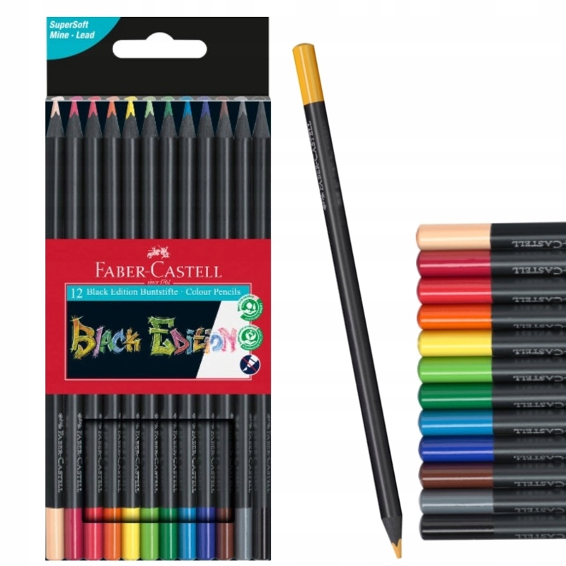 

Kredki Ołówkowe Faber-castell Black Edition 12 Kol