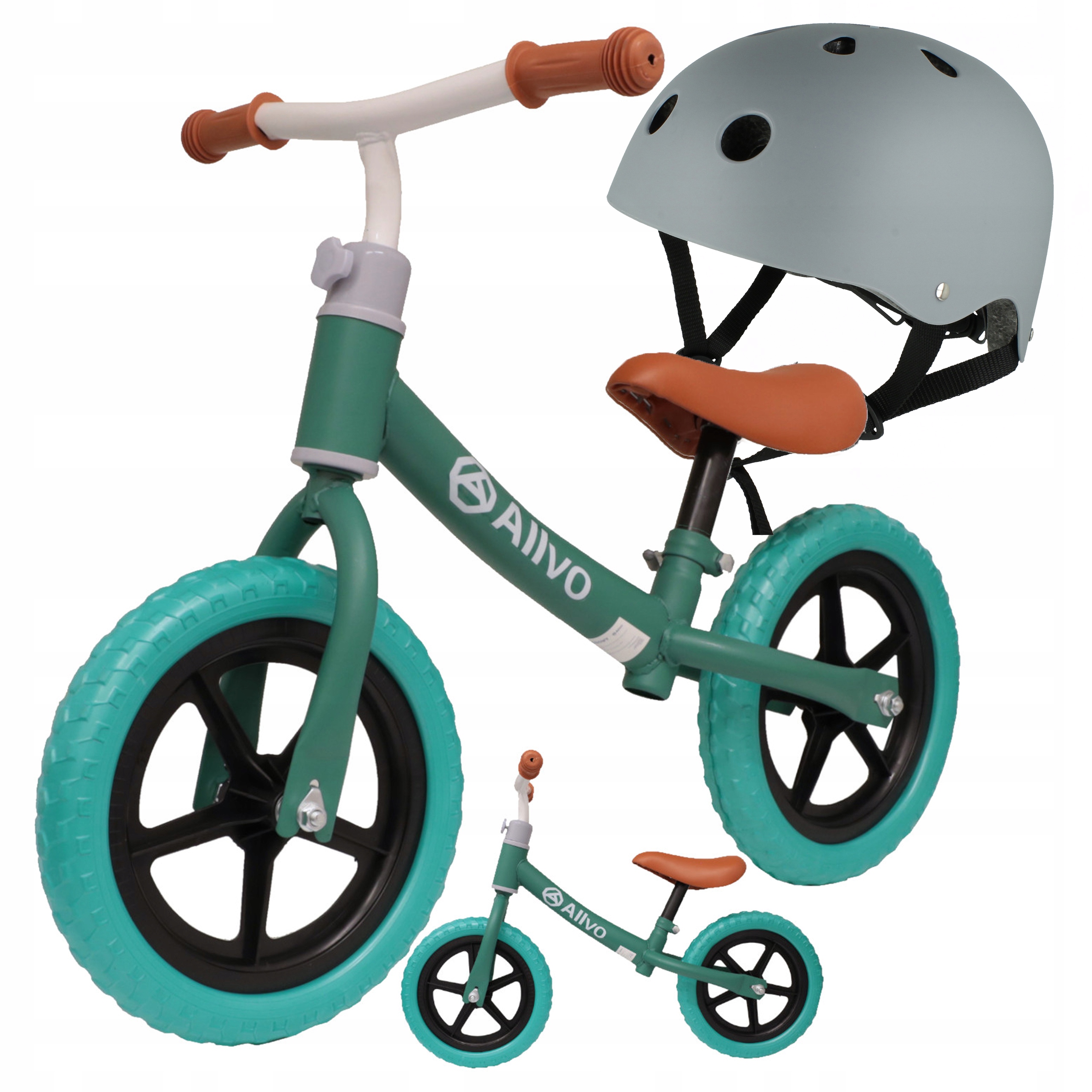 Rowerek biegowy dziecięcy koła Eva 12 cali dla 2 latka lekki do 35kg kask