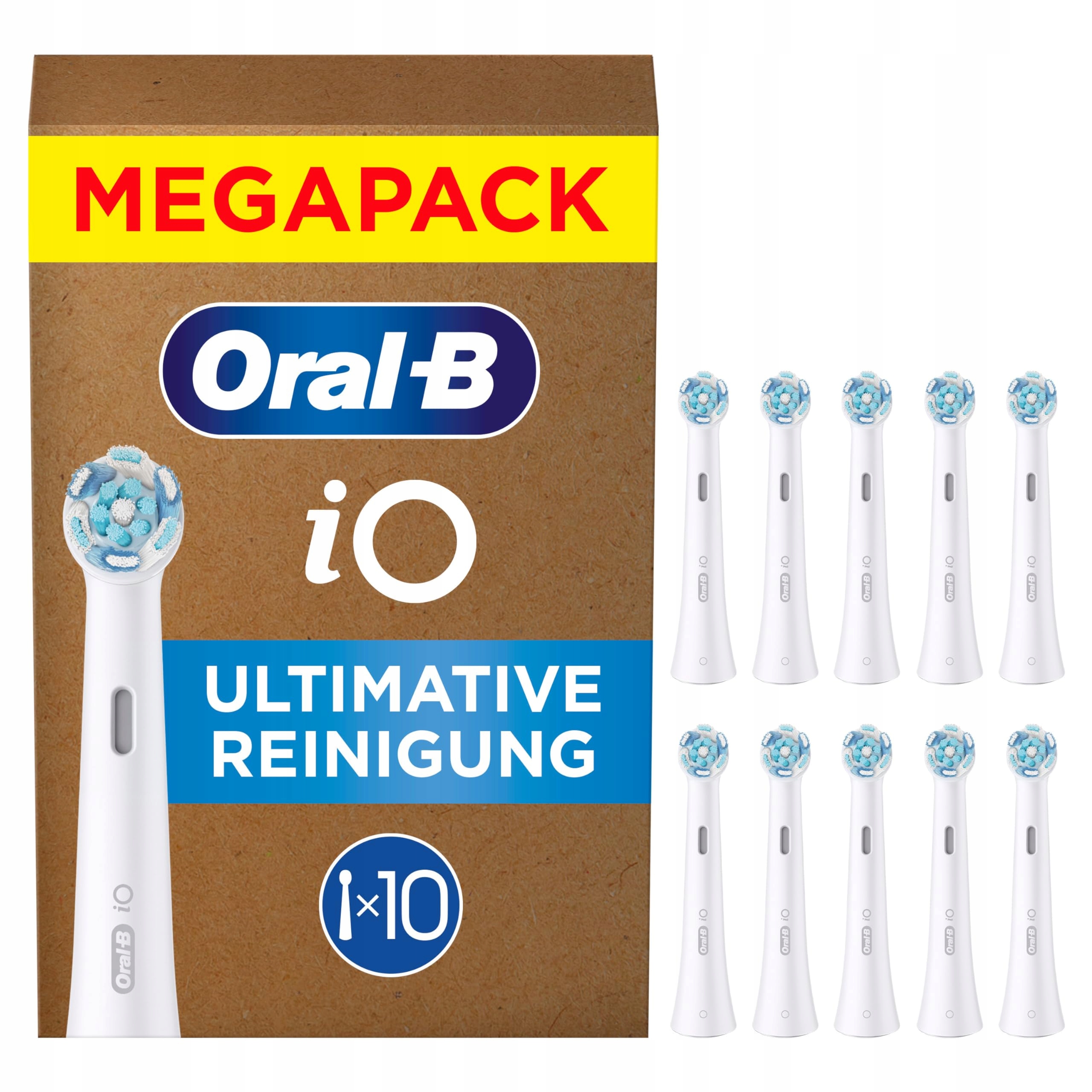 Oral-B iO Ultimate Clean Końcówki do szczoteczki 10 szt. białe