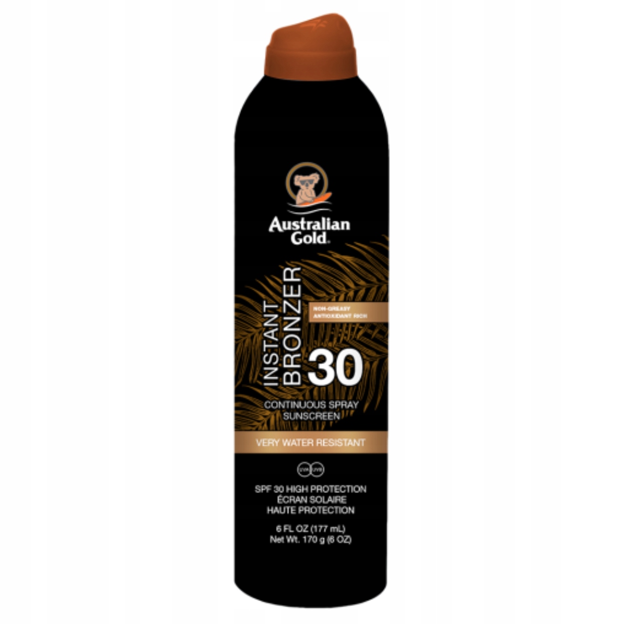 Balzám na opalování na slunce Instant Bronzer Continuous Spray Spf 30 177 ml