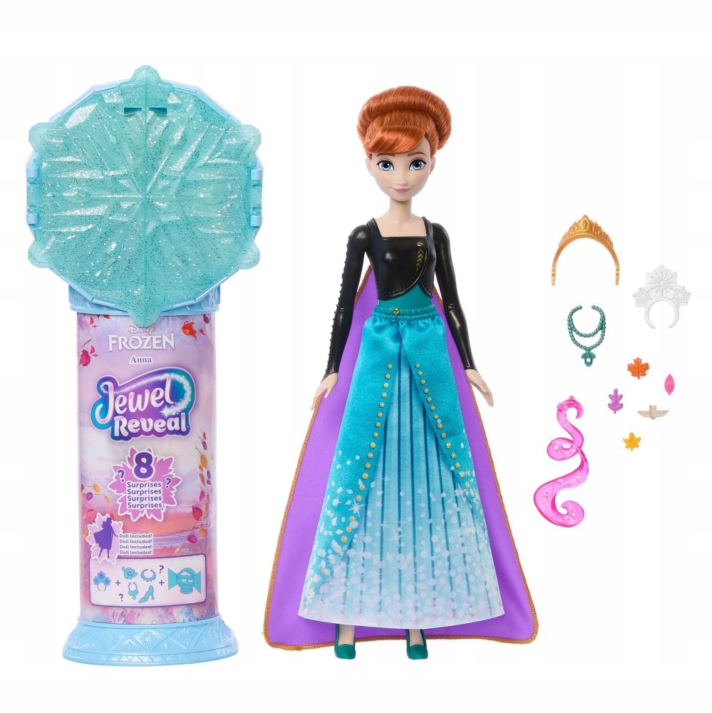 Lalka Anna Disney Frozen Zestaw Śnieżynkowa Szkatułka księżniczka JJY37