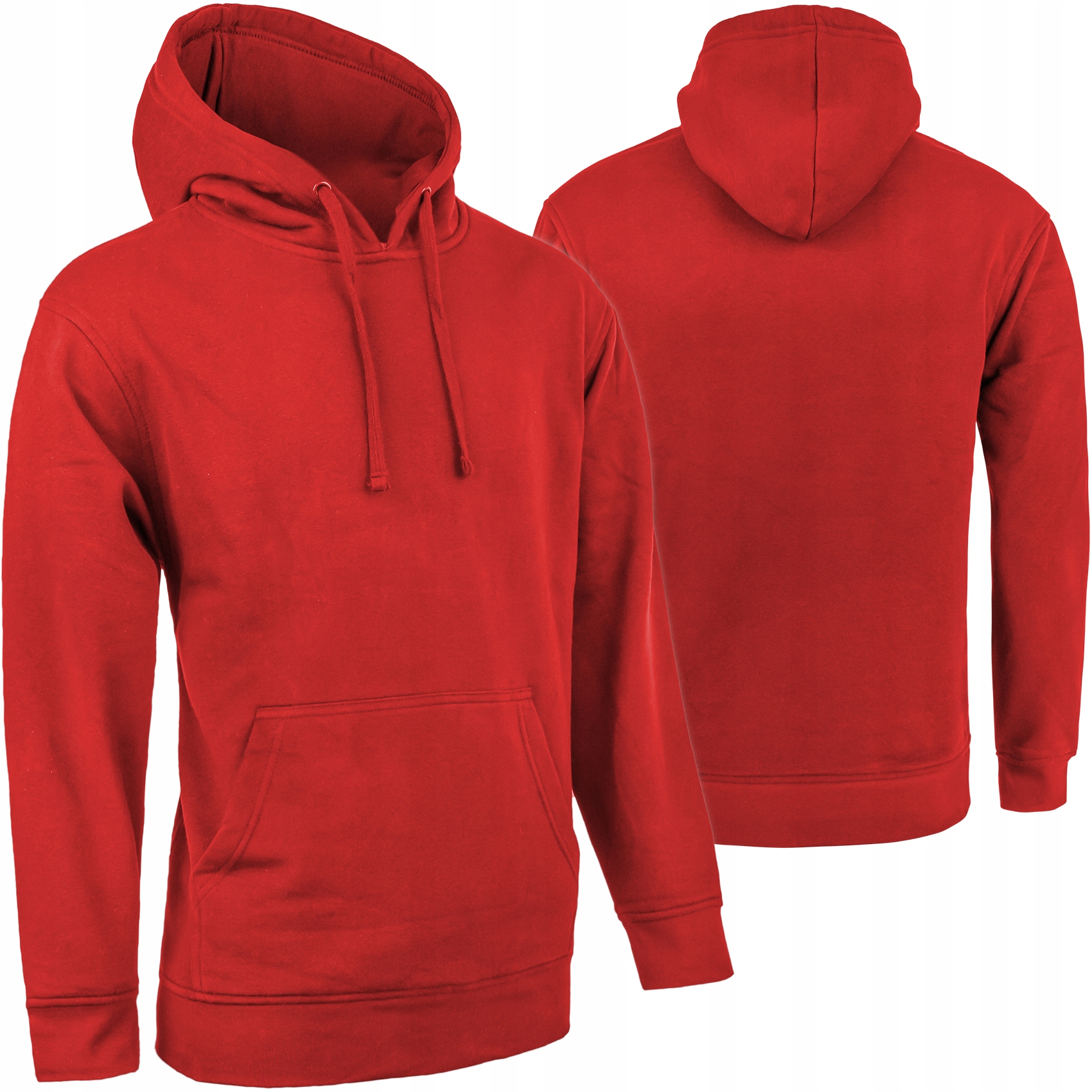 

Polska Bluza męska Dresowa z kapturem czerwona r.M