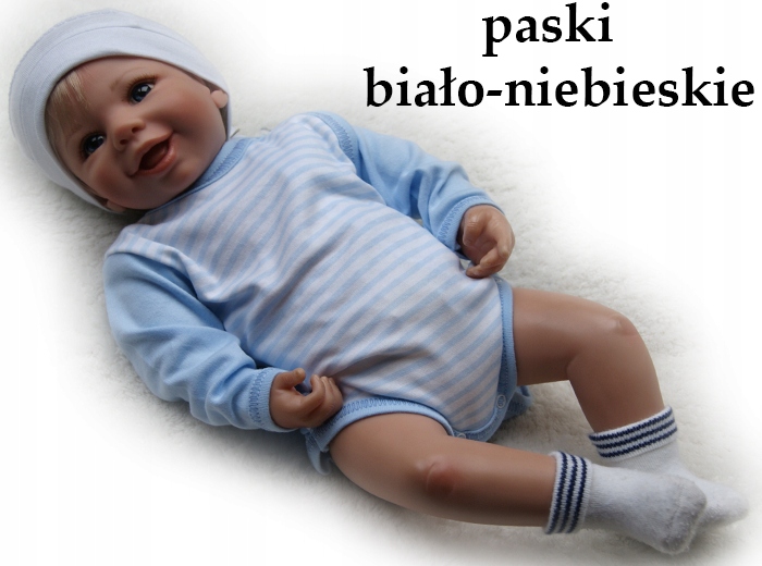 

Body kopertowe pajacyk długi rękaw 56 bawełniane