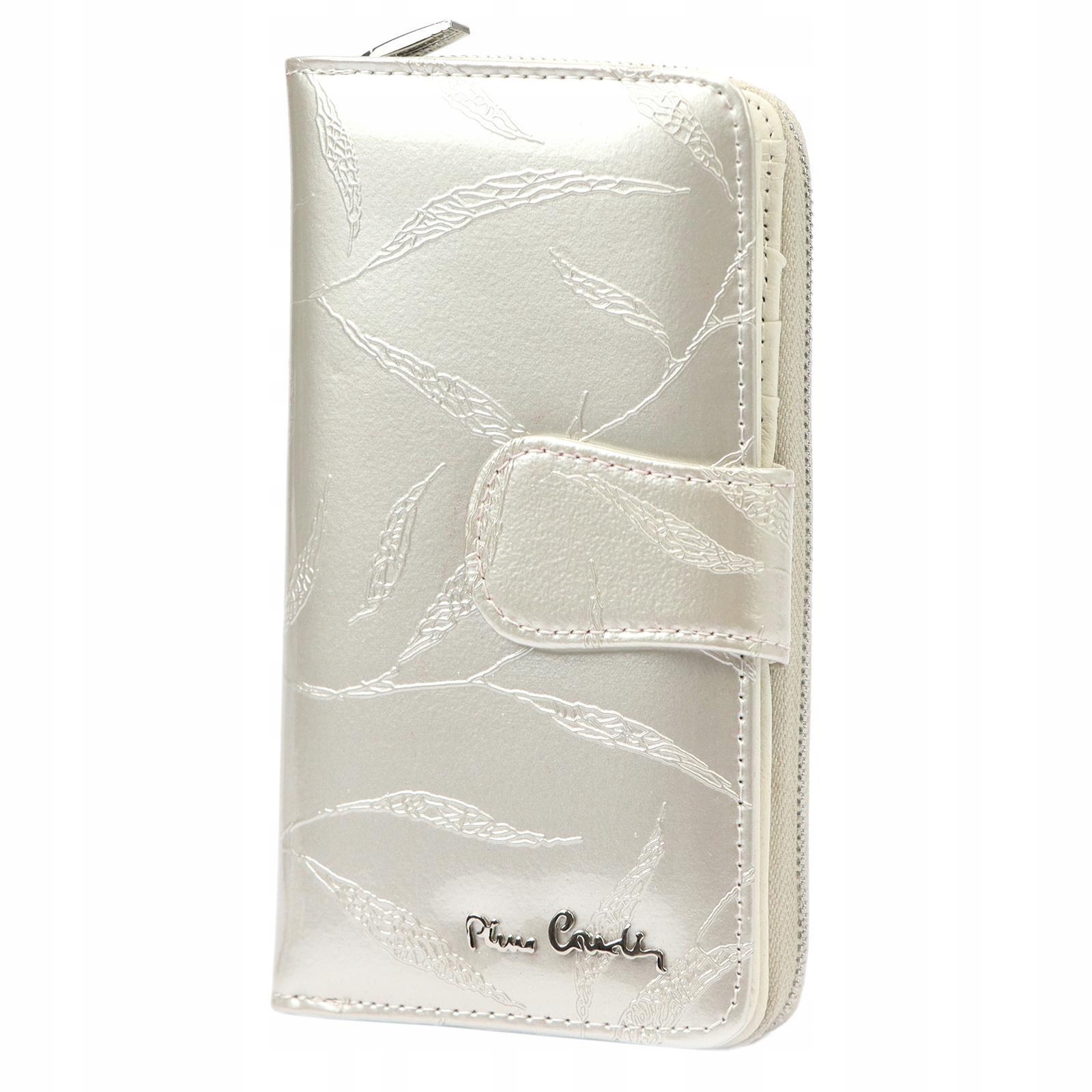 Velká Lakovaná Dámská Kožená Peněženka Na Zip A Zip Pierre Cardin