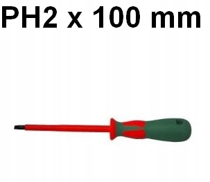 

Wkrętak izolowany krzyżakowy PH2 x 100mm Jonnesway