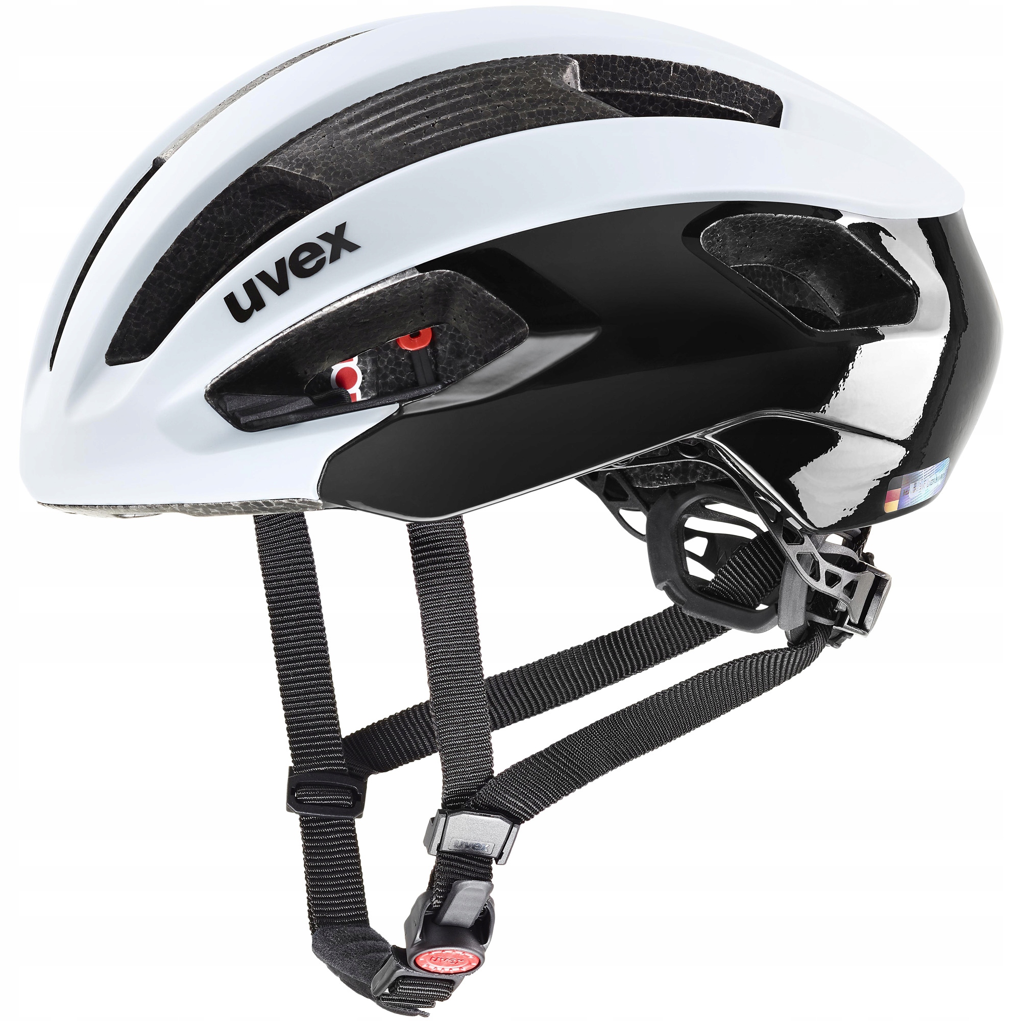 Kask rowerowy Uvex Rise CC cloud/black matt 56-59 cm