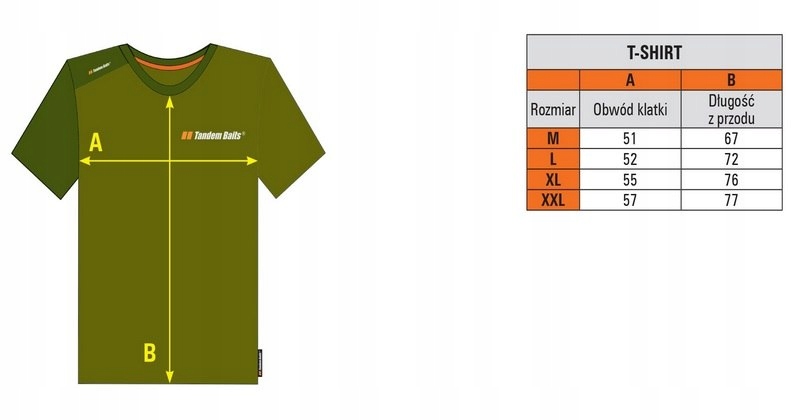 Tandem Baits Koszulka T-Shirt Rozmiar XXL Bawełna Dekolt inny