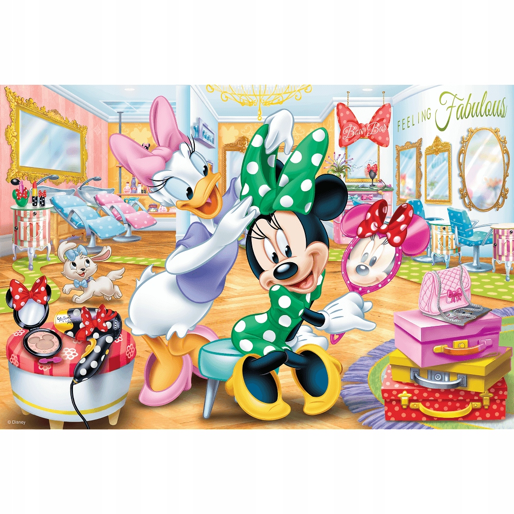 PUZZLE 100 MYSZKA MINNIE W SALONIE KOSMETYCZNYM EAN (GTIN) 5900511163872