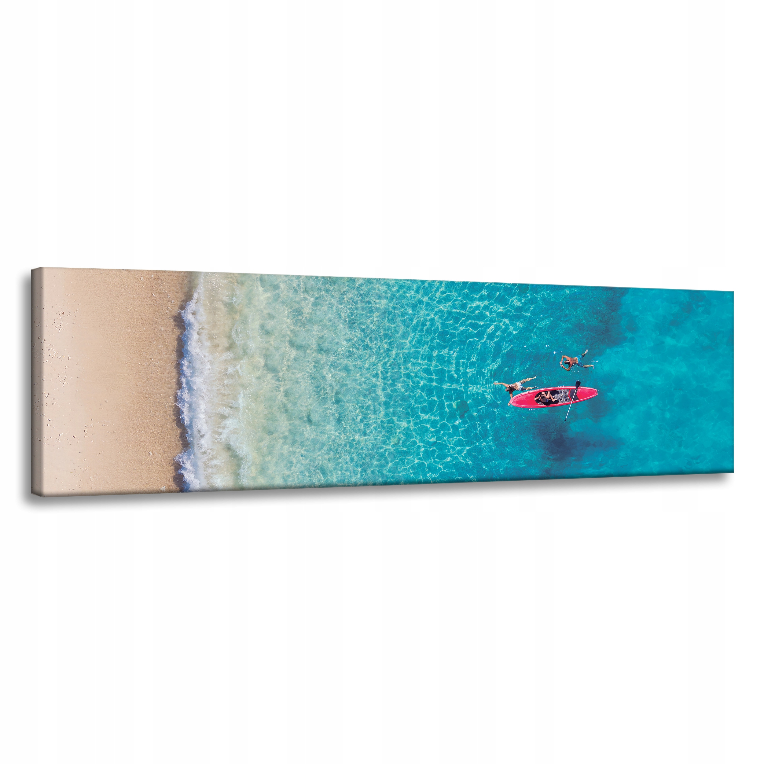 Obraz na plátně Odpočinek Lidé Pláž Voda 120x40 cm Ideální jako dárek