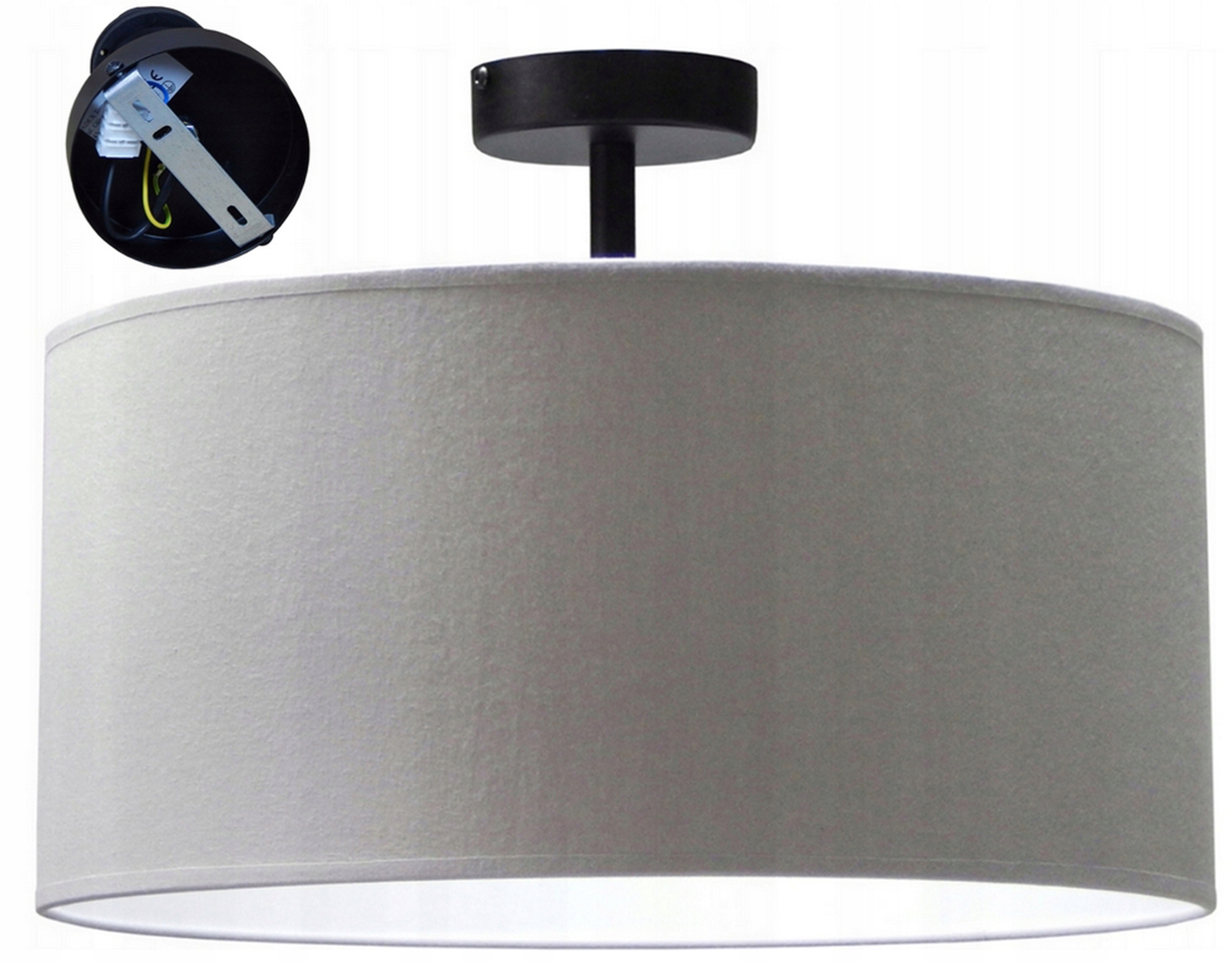 Lampa Do Sypialni Kuchni Salonu Sufitowa Plafon Żyrandol Led E27 Abażur 30