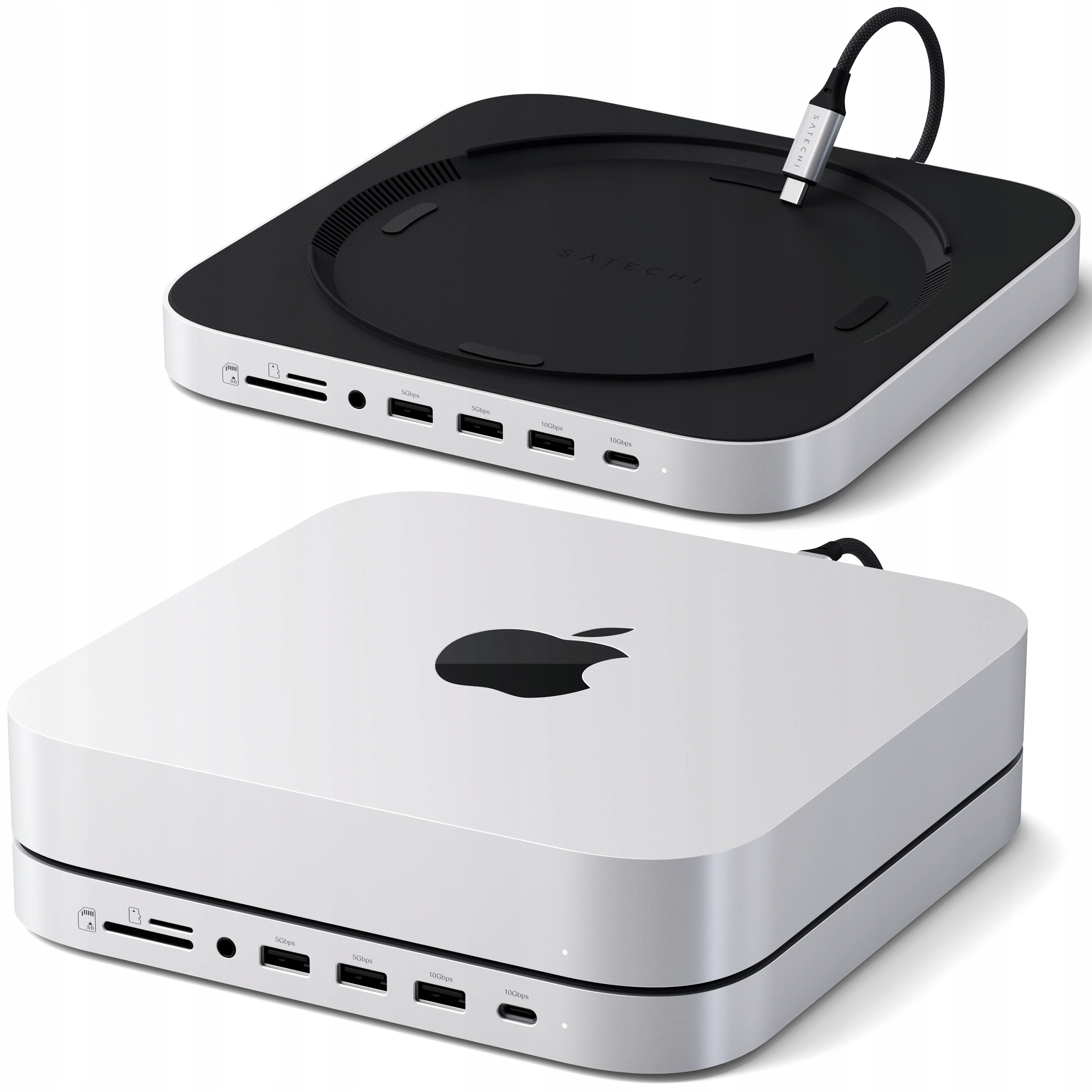 Satechi Adaptér Podstavec Usb-c Usb-a 3.5 mm Micro/SD pro Mac Mini Studio