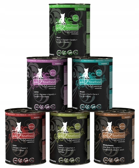 Levně Catz Finefood Purrrr Collection II multipack plechovky 6x375/400g